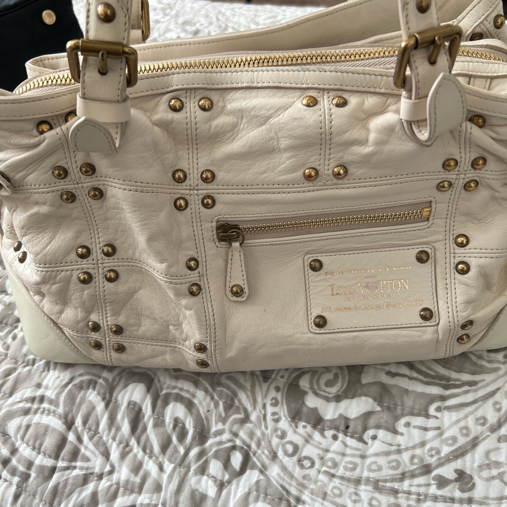 Louis Vuitton Limited Edition Lambskin Riveting Bag.